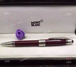 Clone Montblanc John F Kennedy Silver Clip Red Ballpoint Pen_th.jpg